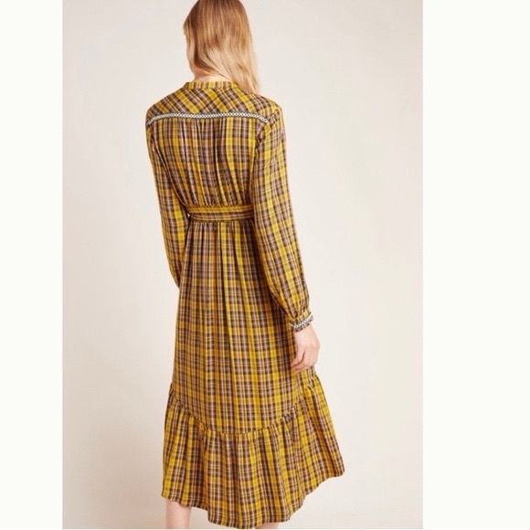 Anthropologie Dalton Wrap Maxi Dress - Sz - Picture 2 of 13